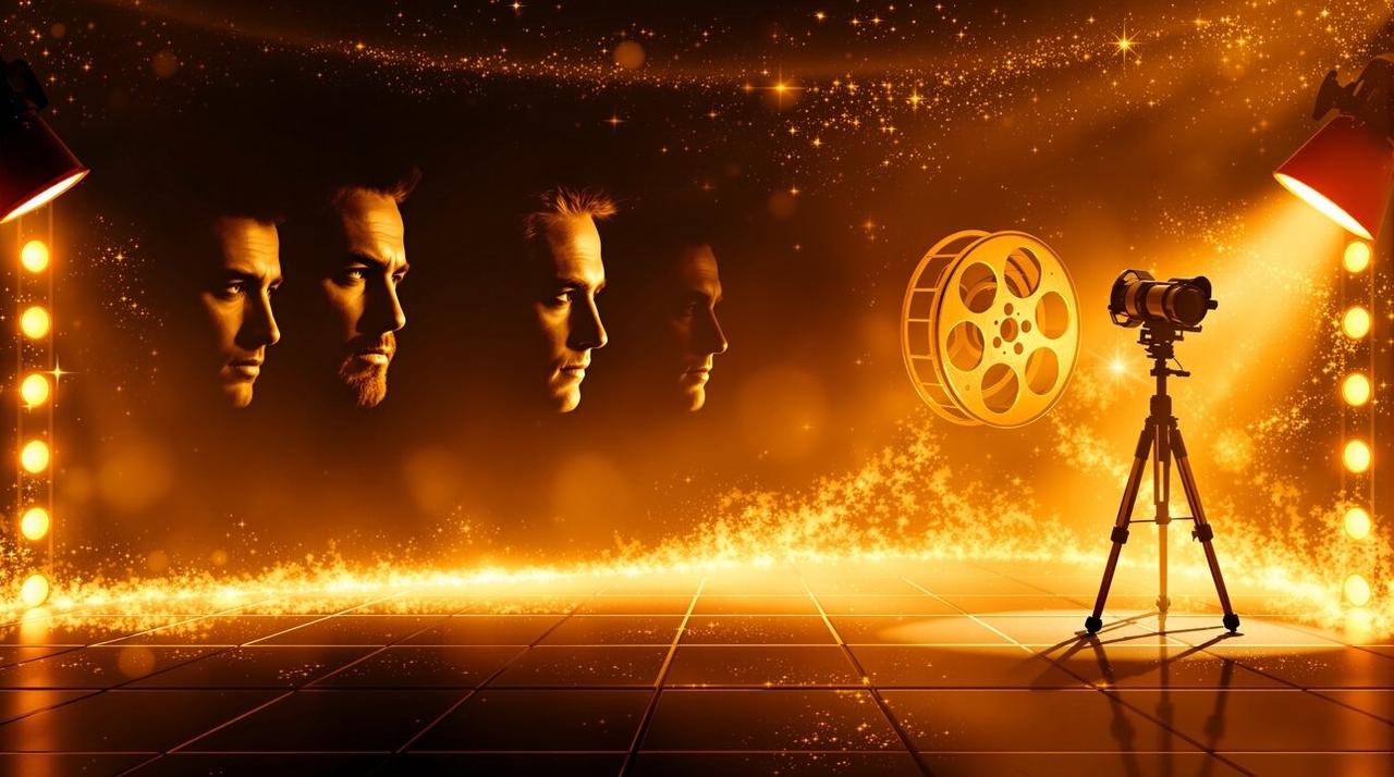 四虎影院网站专题「动作明星出道作」封面图，八位动作巨星，从第一部戏看起。